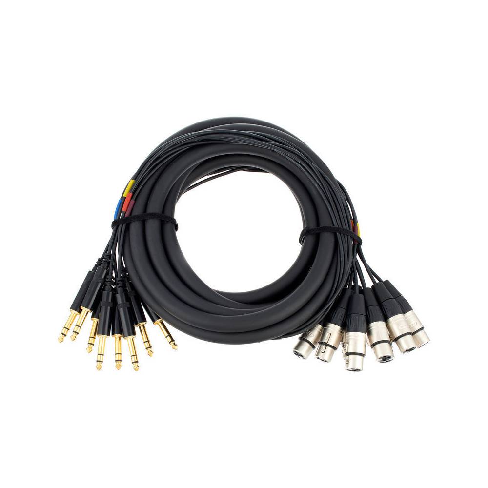 Cordial CML8-0FV5C Intro multikabel 8x XLR female - 8x 6.3mm TRS jack 5m