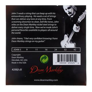 Dean Markley John 5 Signature Strings Light snarenset voor elektrische gitaar