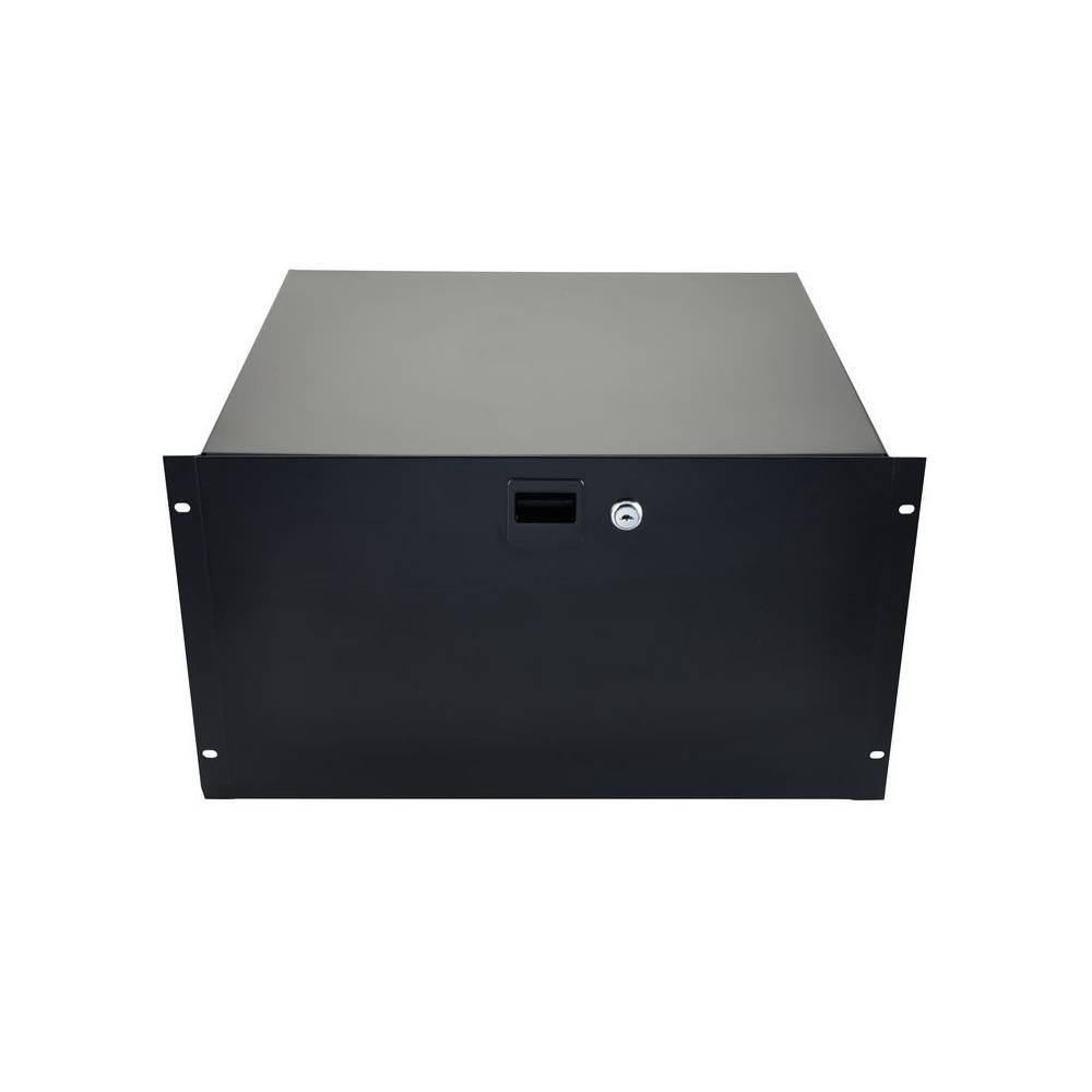 Adam Hall 87406 racklade 6U staal met slot