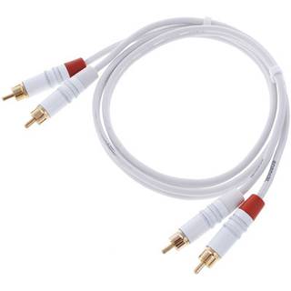 Cordial CFU0.9CC-SNOW Intro 2x RCA male - 2x RCA male 0.9m wit