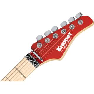 Kramer Guitars Original Collection Pacer Classic Scarlet Red Metallic elektrische gitaar met top-mounted Floyd Rose Special