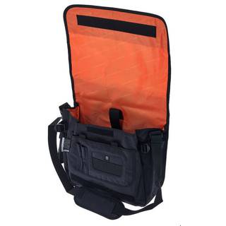 Ultimate CourierBag  Black, Orange inside