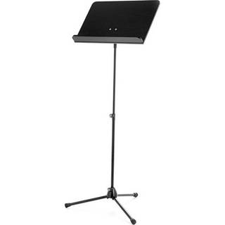 Konig & Meyer 11812 zwarte muziekstandaard met zwart houten blad
