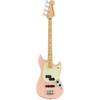 Fender Mustang Bass PJ Shell Pink MN Limited Edition elektrische basgitaar