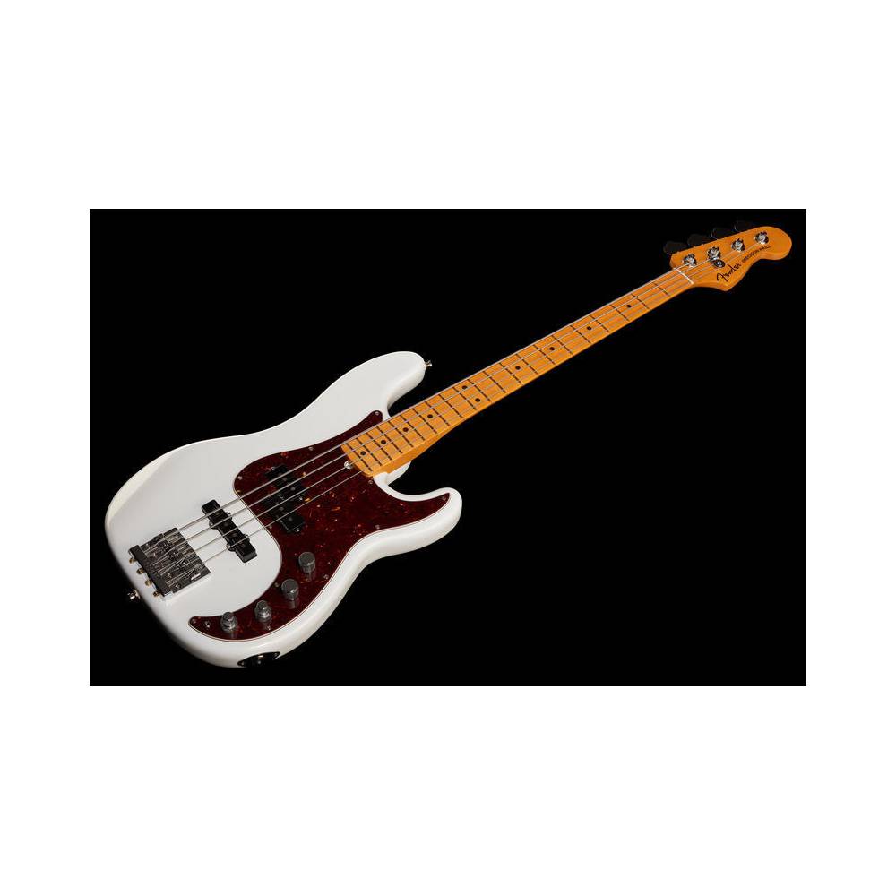 Fender American Ultra Precision Bass Arctic Pearl MN met koffer