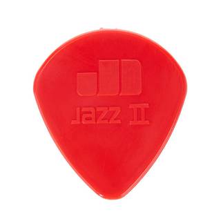 Dunlop Jazz II Nylon 1.18mm 6-pack plectrumset rood