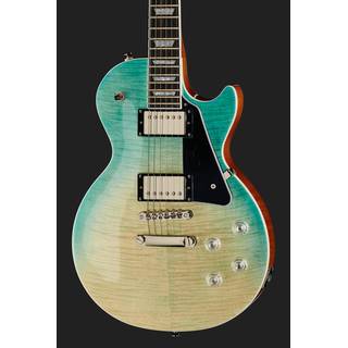 Epiphone Les Paul Modern Figured Caribbean Blue Fade elektrische gitaar