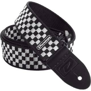 Dunlop D38-31BK gitaarband Black and White Checkers