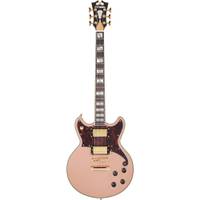 D'Angelico Deluxe Brighton Limited Edition Matte Rose Gold elektrische gitaar met koffer