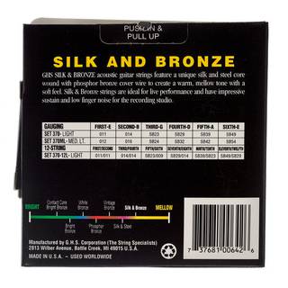 GHS 370ML Silk And Bronze medium/light snarenset westerngitaar