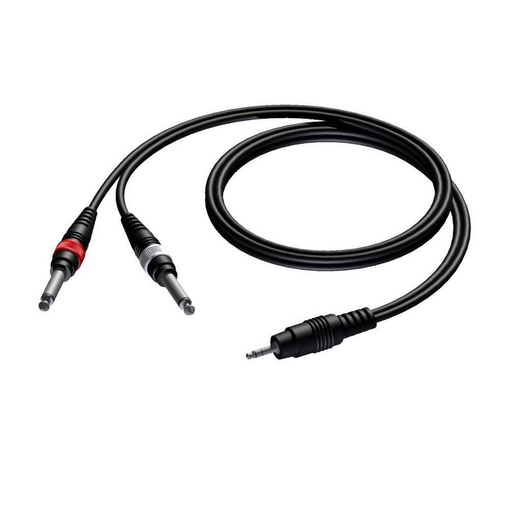 Procab CAB713 jack 3.5mm stereo - 2x jack male 3.00 meter