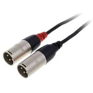 Cordial CFY3WMM-LONG Intro verloopkabel 3.5mm TRS jack - 2x XLR 3m zwart