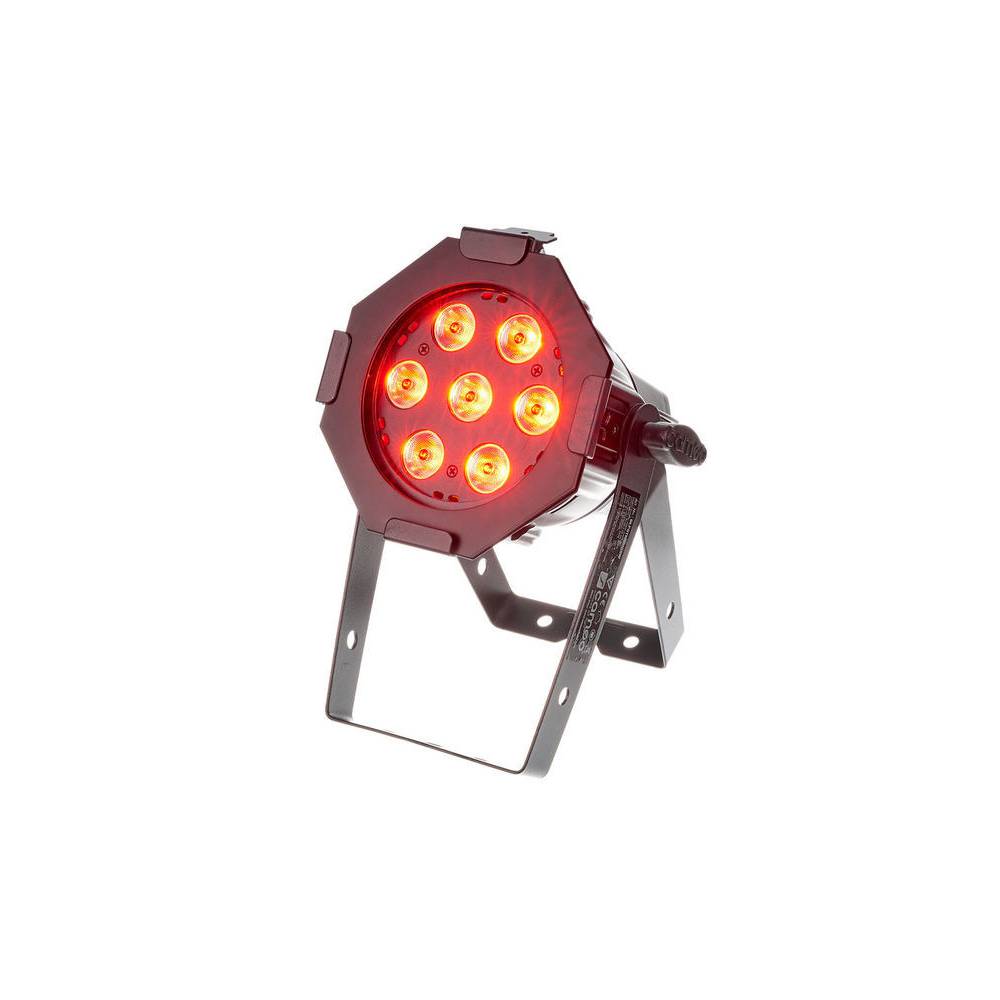 Cameo Studio Mini par 7 x 8W Quad Colour zwart