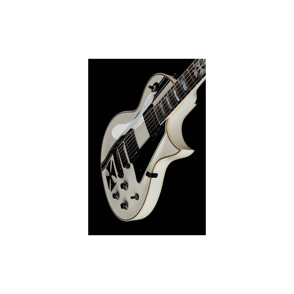 ESP Signature Series James Hetfield Iron Cross Snow White