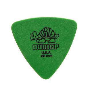 Dunlop 431R88 Tortex Triangle .88mm plectrum groen