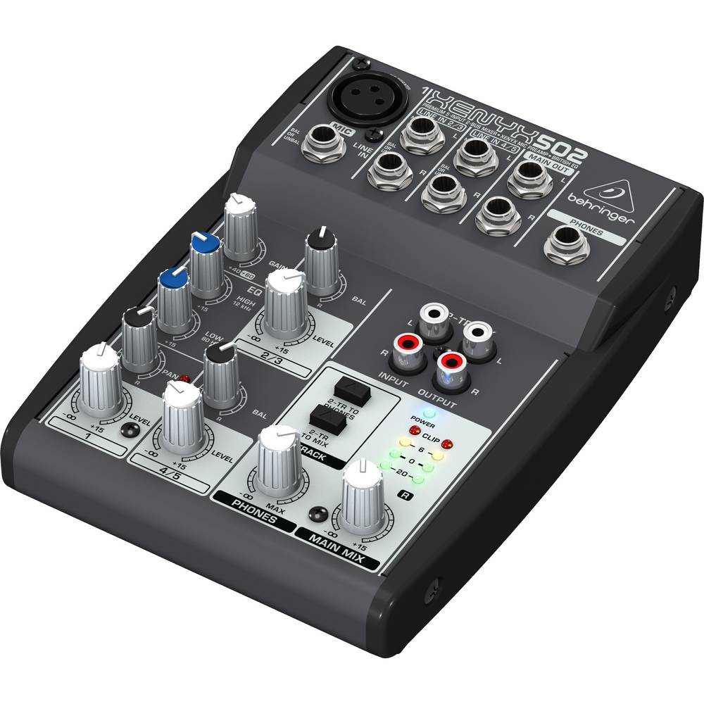 Behringer XENYX 502 PA en studio mixer