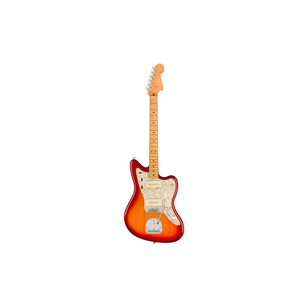 Fender American Ultra Jazzmaster Plasma Red Burst MN met koffer