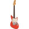Fender Kurt Cobain Jag-Stang RW Fiesta Red elektrische gitaar met deluxe gigbag