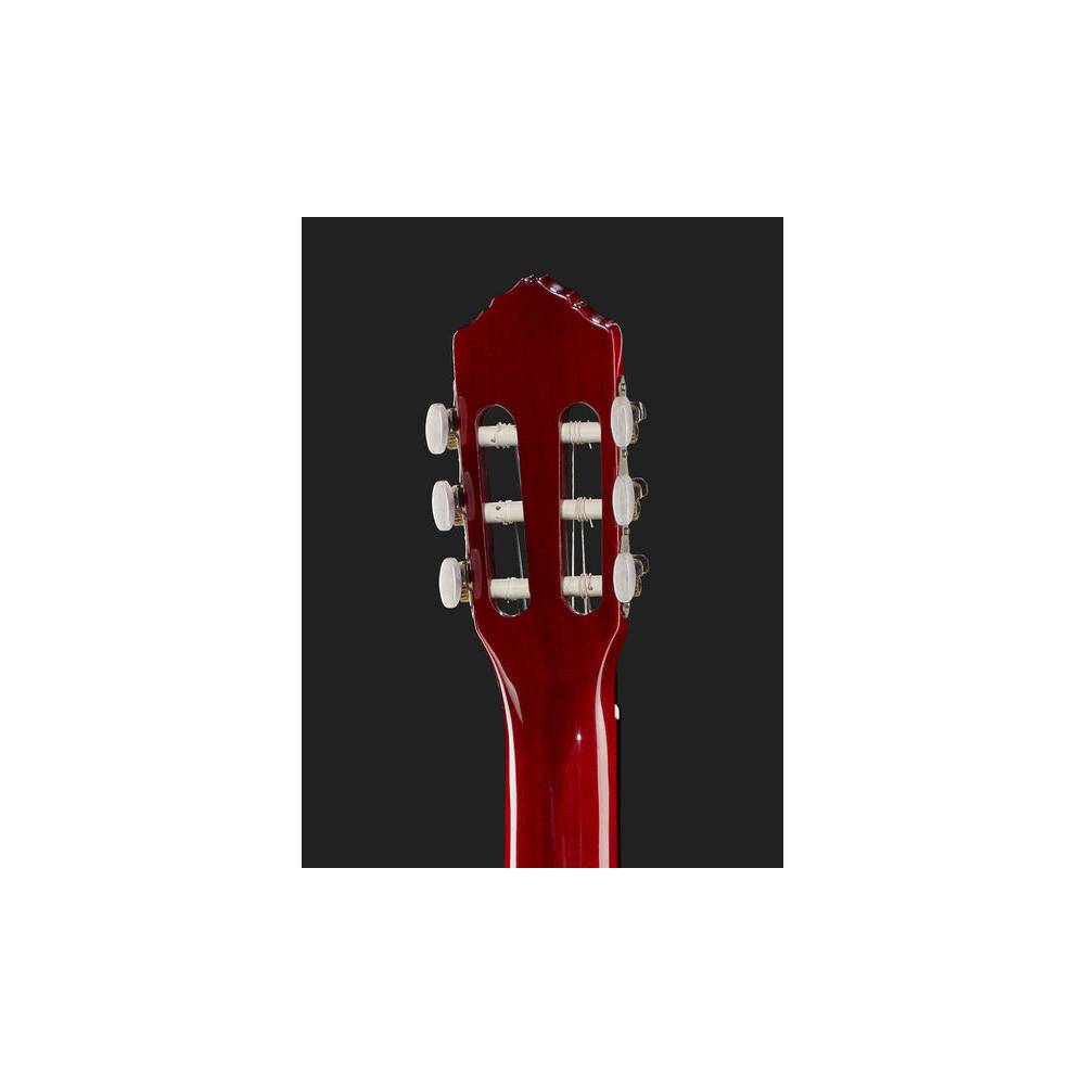 Ortega R121 klassieke gitaar wijnrood met gigbag