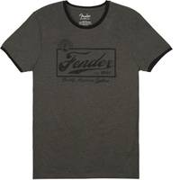 Fender Beer Label Men's Ringer Tee Gray/Black T-shirt XXL