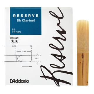 D'Addario Woodwinds Reserve Bb Clarinet Reeds 3.5 (10 stuks)
