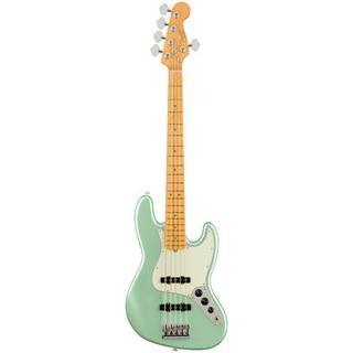 Fender American Professional II Jazz Bass V Mystic Surf Green MN 5-snarige elektrische basgitaar met koffer