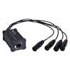 Hilec BOXRJ4XM3 RJ45 / XLR3M adapterdoos voor audio of DMX signaal
