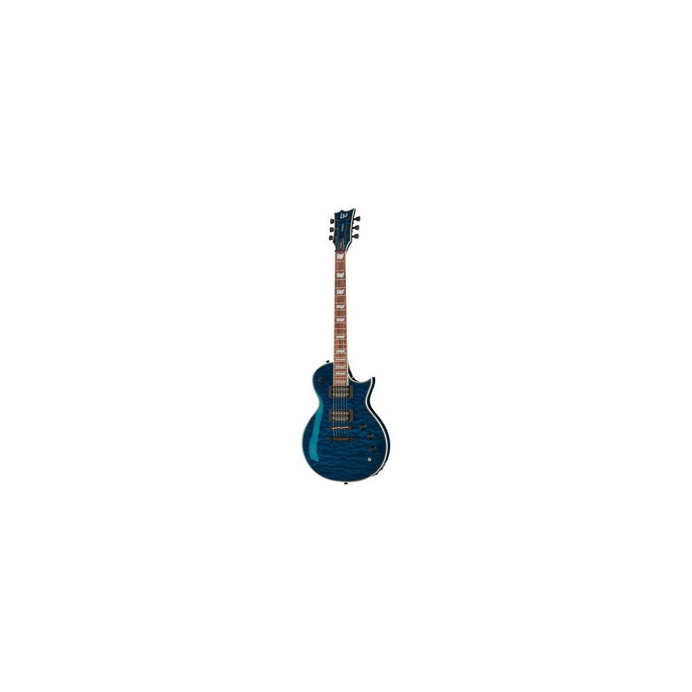 ESP LTD Deluxe EC-1000 Piezo QM See Thru Blue
