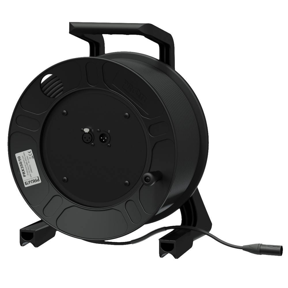 Procab PRX350/50 haspel met DMX/AES kabel (50 meter)