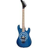 Kramer Guitars Custom Graphics Baretta "White Lotus" Candy Blue met EVH® D-Tuna® inclusief premium gigbag
