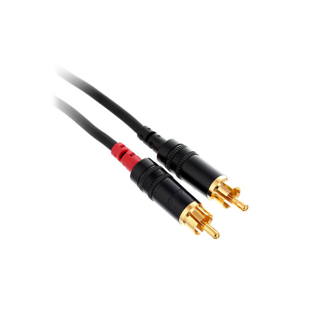 Cordial CFY0.9WCC-LONG Intro verloopkabel 3.5mm TRS jack - 2x RCA 0.9m zwart