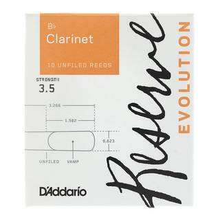 D'Addario Woodwinds Reserve Evolution 3.5 rieten voor Bb klarinet (10 stuks)
