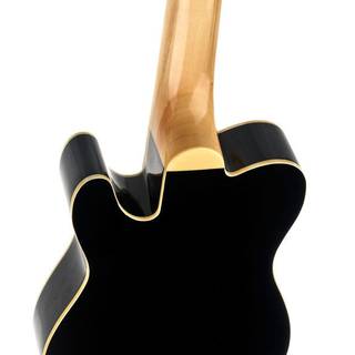 Fender Fullerton Tele Uke Black elektrisch-akoestische concert ukelele