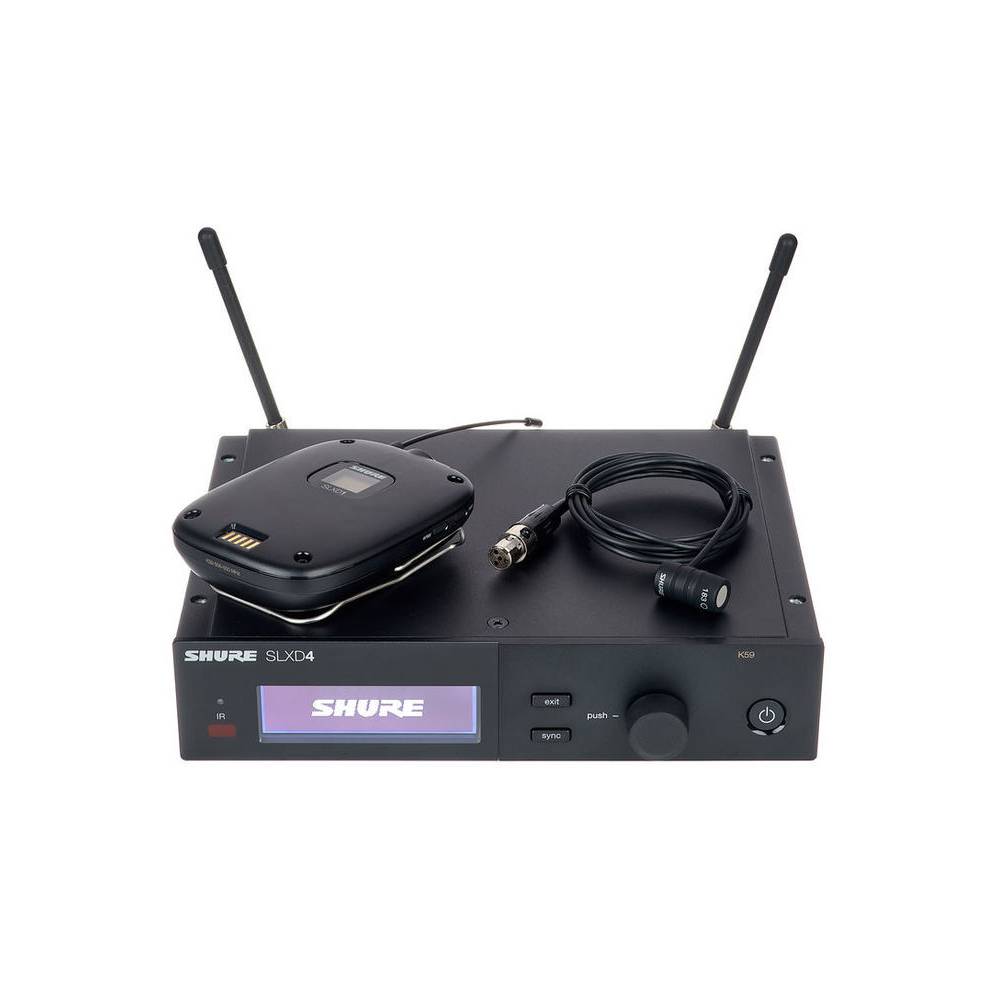 Shure SLXD14/83-H56 draadloze WL183 dasspeld microfoon set