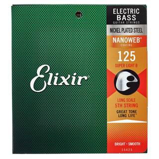 Elixir 15425 Custom String Super Light B Long Scale 125