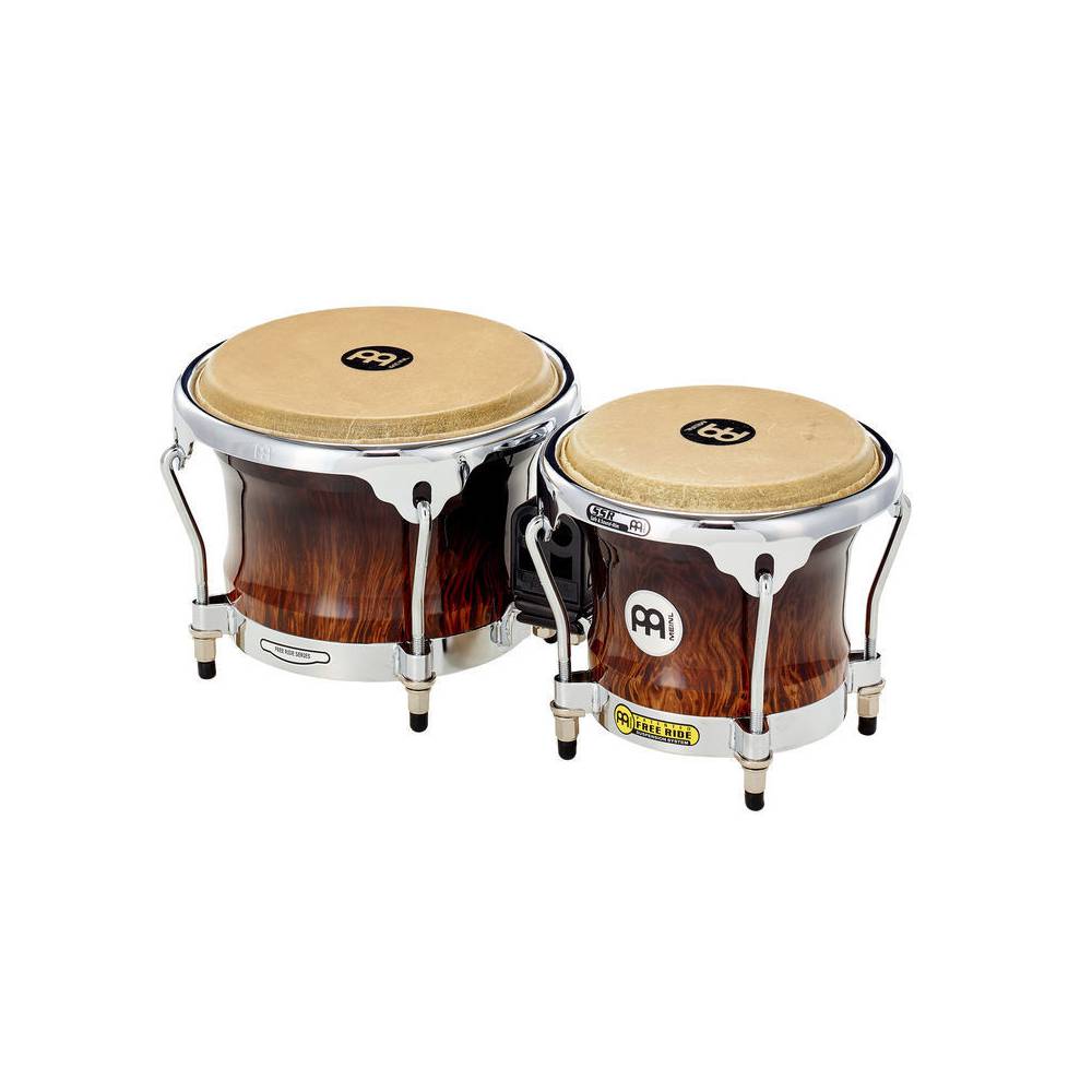 Meinl FWB400BB Free Ride Wood Bongos Brown Burl