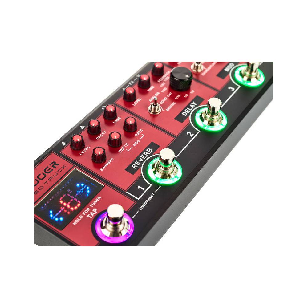 Mooer Red Truck multi-effectpedaal met softcase