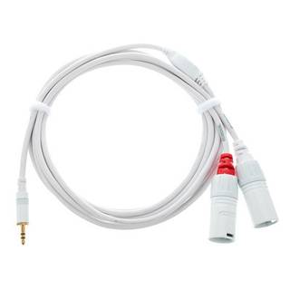Cordial CFY1.5WMM-LONG-SNOW Intro verloopkabel 3.5mm TRS jack - 2x XLR 1.5m wit