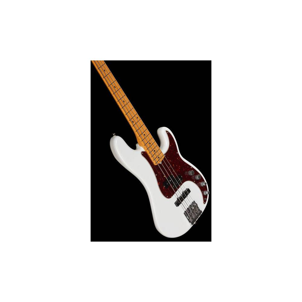 Fender American Ultra Precision Bass Arctic Pearl MN met koffer