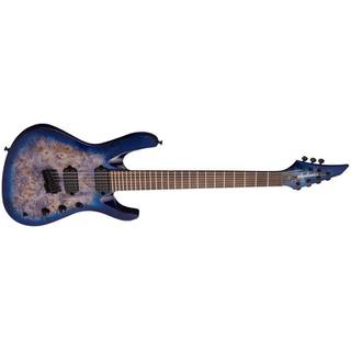 Jackson Pro Series Signature Chris Broderick Soloist HT7P Transparent Blue 7-snarige elektrische gitaar