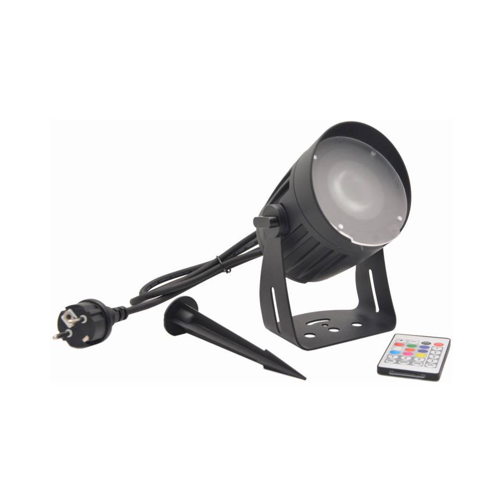 Eurolite LED Outdoor Spot 15W RGBW met staak, weersbestendig