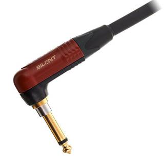 Cordial CSI6RP-SILENT ENCORE 6.3 TS jack silent haaks - 6.3 TS jack recht kabel 6m