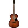 Fender PO-220E Orchestra All Mahogany Aged Cognac Burst elektrisch-akoestische westerngitaar met koffer