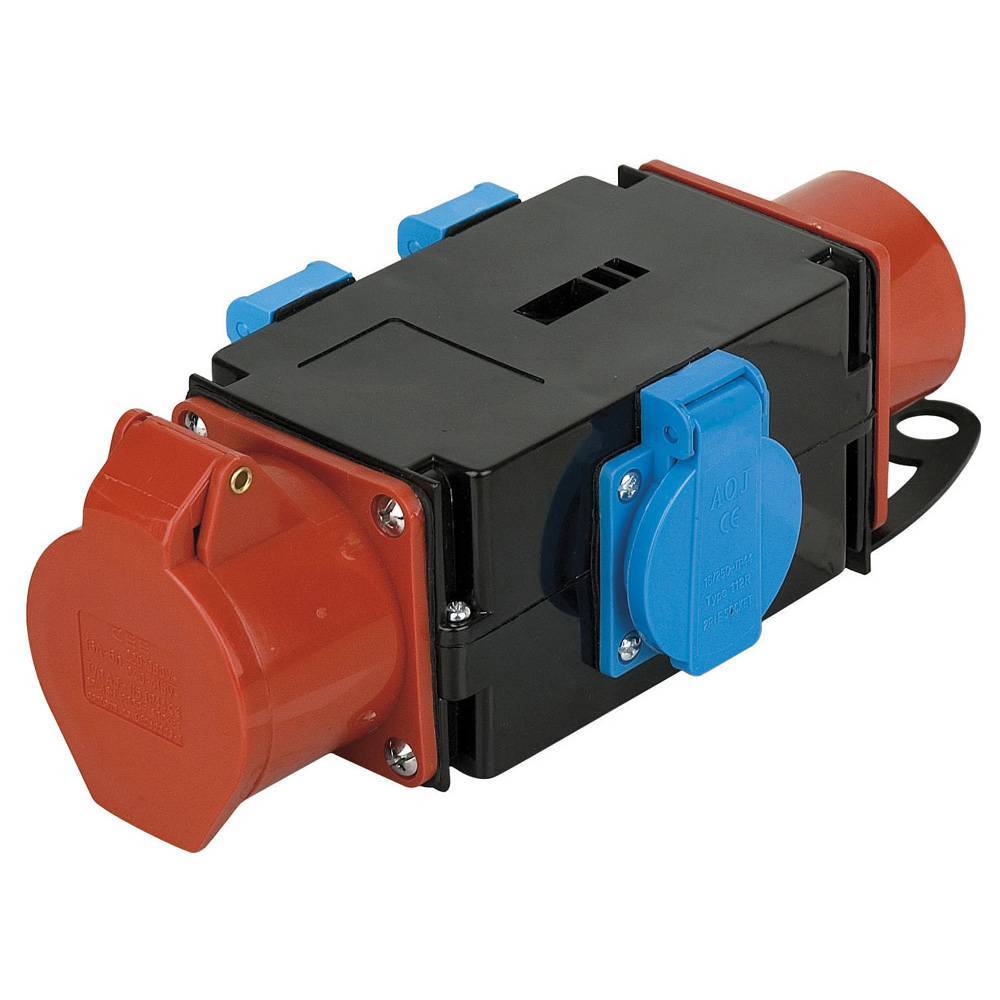 Showtec Krachtstroomverdeler CEE 16A - 3x Schuko Splitter