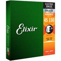 Elixir 14777 Bass Stainless Steel Nanoweb 5-String Light 45-130