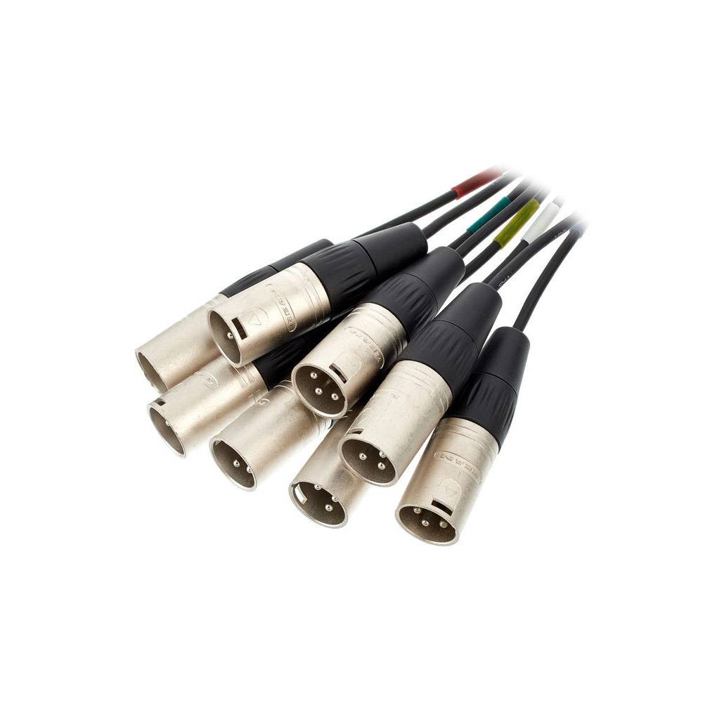 Cordial CML8-0MV5C Intro multikabel 8x XLR male - 8x 6.3mm TRS jack 5m