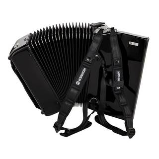 Hohner Bravo II 48 Zwart, Silent Key accordeon