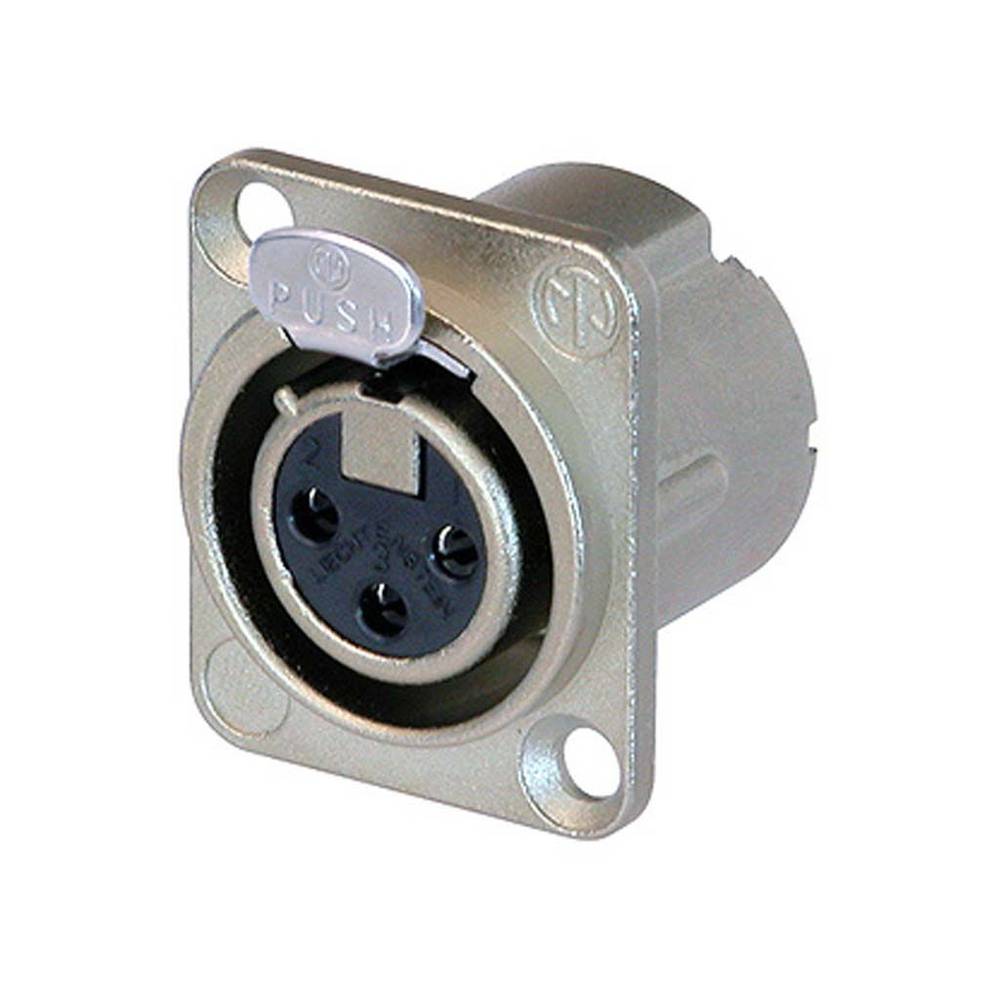 Neutrik NC3FD-LX B XLR Chassisdeel 3p Female