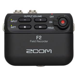 Zoom F2 recorder met dasspeldmicrofoon