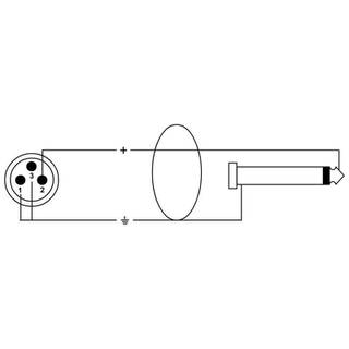 Cordial EM5MP Elements verloopkabel XLR male - 6.3mm TS jack 5m
